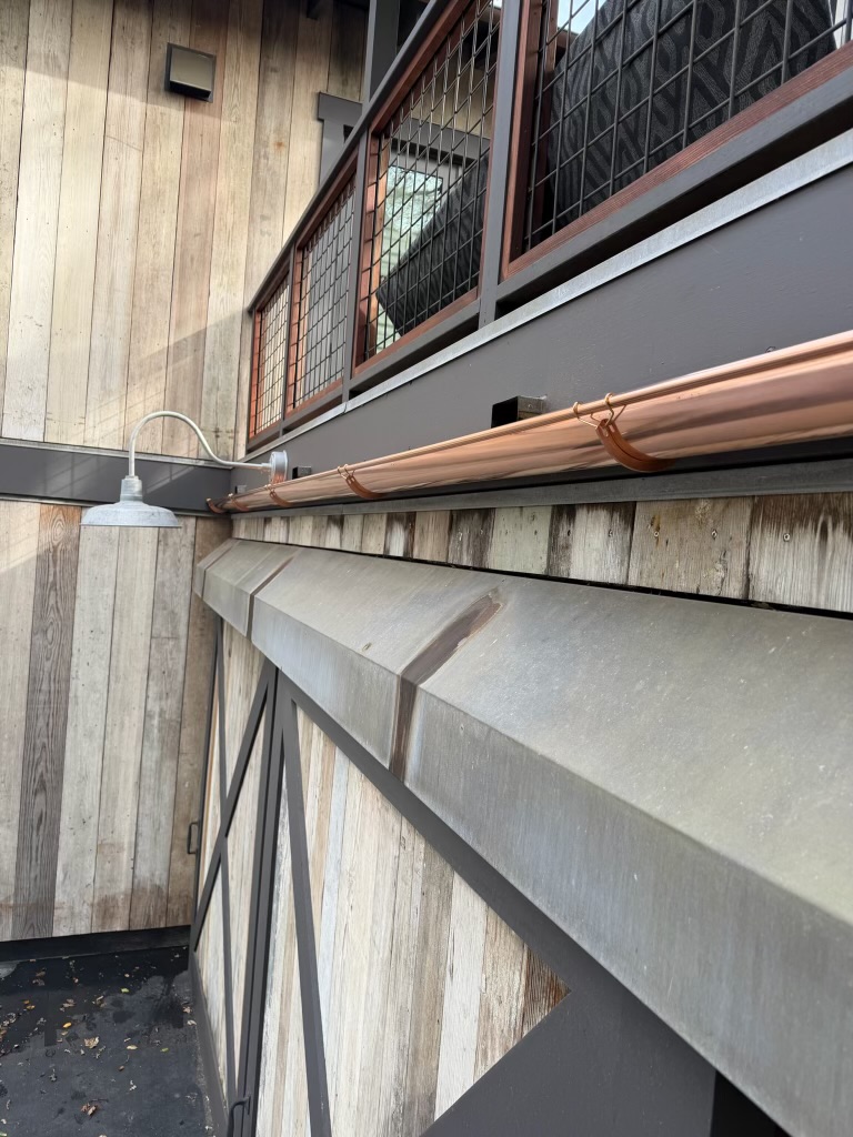 Seamless gutter installation — Skyline Seamless Gutters