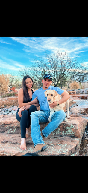 Joel and Hallie Hernandez — owners of Skyline Seamless Gutters